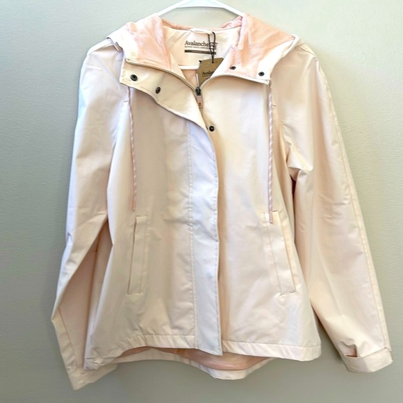 Avalanche Women's Hooded Water Resistant Relaxed Fit Rain Jacket Sz M - Picture 1 of 14